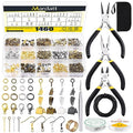 Mardatt Jewelry Making Supplies Kit: 1468Pcs Including Pliers, Wires, Jump Ring Opener, Tweezers & Accessories for Jewelry Making & Repair - size: No.7-1468Pcs