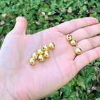 100pcs Adabele Tarnish Resistant 8mm Seamless Smooth Round Beads 18K Yellow Gold Plated Brass Spacer (Hole 1.3mm) for DIY Craft Jewelry Making BF252-8 - size: 8mm (0.3 inch)