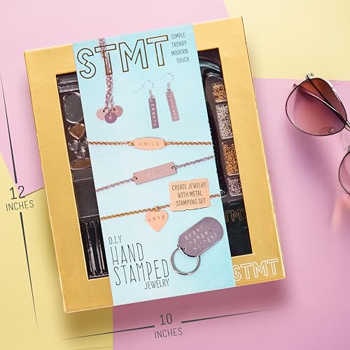STMT D.I.Y. Hand Stamped , DIY Personalized Stamp Jewelry, Great Teenage Birthday Gift, Unique Handmade Jewelry & Name Plates, Bead Kits for Kids, Teens & Adults Ages 14+ - style: Hand Stamped