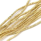 ECYC Ltd 10g 1.5mm French Bullion Wire, Spiral Copper Coil Wire French Coil Embroidery Wire French Metallic Wire Flexible Jewelry Wire for Embroidery, Beading, Jewelry Making, Garment Design - color: Light Gold