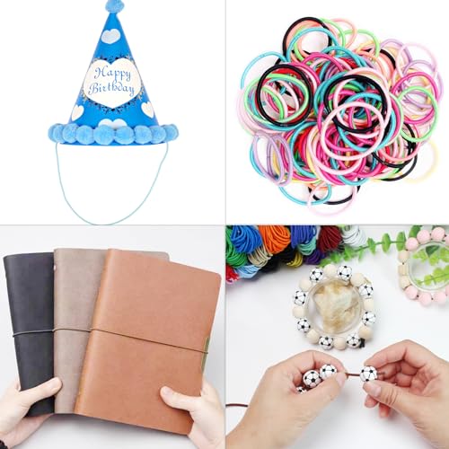 1/8 inch Elastic Cord String for Sewing 55ft 3mm Purple Round Elastic Rope Cord for Hair Ties Thin Elastic Strap Stretchy Thread for Clothes-Keychain-DIY Crafts & Project Supplies(ZH193)