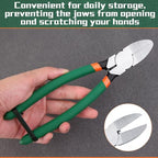 SPEEDWOX Flush Cut Pliers Side Cutting Pliers with Longer Flush Cutting Edge Flush Cutter Wire Cutter for Crafts Flush Cut Trimmers Craft Cutter Model Tools Flush Cut Snips Plastic Pliers Hand Tools - size: 8"