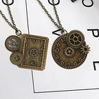 ZOOFOX 300 Gram Gears Charms, Mixed Vintage Bronze Watch Cog Wheel Set, DIY Metal Steampunk Pendant for Crafting, Jewelry Making Accessory