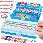 TingingYuli Friendship Bracelet Making Kit for Girls 8-12, DIY String Bracelet Maker with 3-Layer Storage Box, Arts and Crafts for Kids Ages 6-12, Easter Christmas Birthday Gift Set - color: Light Blue
