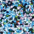 28pcs 10x14mm Mixed Colors Cat's Eye Flat Faceted Oval Stone Loose Gemstone Beads Semi-Precious Craft Supplies for DIY Jewelry Making - color: Faceted Oval Mixed Colors