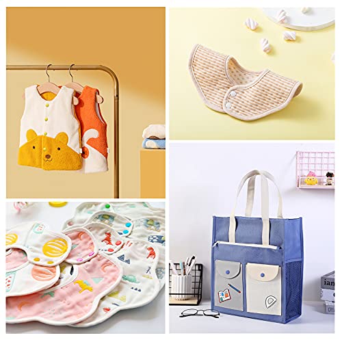 Plastic Snaps with Snap Pliers, 460 Sets 24-Colors Snap Buttons for Sewing, Snap Fasteners Kit for Sewing, Clothing, Crafting