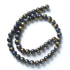 45pcs 8mm Natural Blue Black Lapis Lazuli Jade Beads for Jewelry Making Round Loose Beads DIY Bracelets Necklaces Energy Healing Stone Beads 15"(8mm, Blue Black Lapis Lazuli Jade) - color: Blue Black Lapis Lazuli Jade, size: 8mm