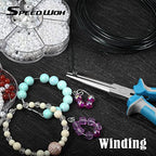 SPEEDWOX 6 Inches Needle Nose Pliers Mini Extra Long Nose Precision Nippers Thin Flat Jaws Micro Functional Precision Wire Looping Fine Pliers with Spring Craft Small Jewelry Making Tools - style: 6" Needle Nose Plier