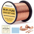 12 Gauge/2.0mm Copper Wire for Gardening & Jewelry – 50 Feet 1 Pound Spool with Polishing Cloth & COA – 99.9% Pure Dead Soft Bare & Skin Safe Uncoated Craft Wire for Electroculture & DIY - size: 12 Gauge, style: 1 Pound