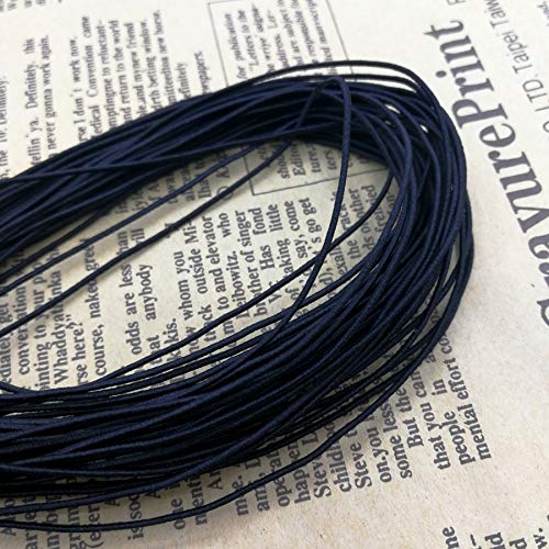 Amaney 0.8mm Black Elastic Cord Beading Threads Stretch String Fabric Crafting Cords for Jewelry Making 20m - size: 0.8mm, style: Black