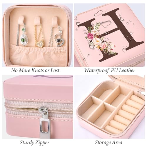 Inngeroo Sister Gifts for Girls, Travel Jewelry Case Box Organizer Personalized Christmas Gifts for Sister Wife Women, Birthday Gift for Elder Sister Big Sister Little Sister - style: H