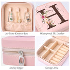 Inngeroo Sister Gifts for Girls, Travel Jewelry Case Box Organizer Personalized Christmas Gifts for Sister Wife Women, Birthday Gift for Elder Sister Big Sister Little Sister - style: H
