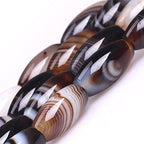 Botswana Agate Beads for Jewelry Making Natural Gemstone Semi Precious 8x16mm Oval Rice 15" JOE FOREMAN - color: 8x16mm/oval rice botswana agate