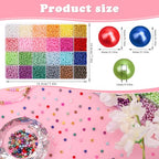 BONNY BOXX 4880 PCs Pearl Beads Set for Jewelry Making, 4MM Round ABS Faux Pearls with Holes for Bracelets, Necklaces, Earrings, Vase Filler - color: Pearl Beads Set - 4MM