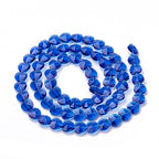 Cheriswelry 100pcs Blue Heart Glass Beads 14mm Transparent Glass Heart Shape Beads Faceted Crystal Loose Spacer Beads for DIY Earring Bracelet Necklace Crafting Jewelry Making - color: Blue