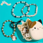 Original Squishmallows Cam the Cat Bracelet Kit, Makes 3 Accessories, Fun Beads and Charms, Bonus Keychain, Friendship Jewelry Making Set, Gifts for Girls, Craft Kits, Arts and Crafts for Kids - style: Cam the Cat