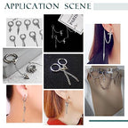 UNICRAFTALE Cone Charms Stainless Steel Spike Charms Punk Style Charm Spike Pendants Dangle Charm for DIY Necklace Earring Bracelet Jewelry Making - size: 6.5/8.5/10/13.5/14/18mm Long