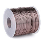 328 Feet Aluminum Craft Wire, 18 Gauge Brown Bendable Soft Metal Aluminum Wire Roll Bulk for DIY Crafts Sculpting Jewelry Making - color: Brown, size: 18 Gauge
