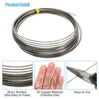 PATIKIL Soft Nickel Silver Wire, 1Pcs 20Gauge/0.8x0.8mm Diameter 6m/19.68ft Square Craft Wire for Jewelry Making Beading Wires Wrapping - size: 20Gauge