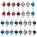 UNICRAFTALE Rhinestone Charms Pendants Link Connectors Birthstone Charms Crystal Glass Linking Pendant Diamond Connectors for Earring Necklace Bracelet Jewelry Making