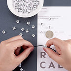 FASHEWELRY 300Pcs Cube White Acrylic Letter Beads 6x6mm Letter O Alphabet Beads for DIY Bracelet Necklace Jewelry Making - color: Letter O, size: 6x6x6mm