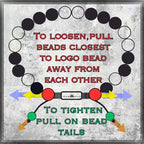 Mens Beaded Bracelet - Stone Jewelry, Black Onyx Hematite Bracelets, Mens Accessories, Adjustable - style: Spectral Gleam