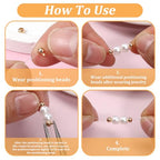 60 Pcs Crimp Beads Stopper for Bracelets, Crimp Beads for Jewelry Making 3 mm Round Positioning Spacer Bead Positioning Spacer Bead for Jewelry Making Gold Silver MetalBead