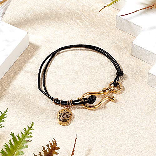 CHGCRAFT 48sets 6 Styles Tibetan Style Alloy S Hook Clasps for Bracelet Necklace Jewelry Making Mixed Color, 1.5x0.63x0.3inch
