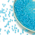 1000pcs Crystal Glass Beads 4mm Bulk Faceted Bicone Spacer Beads for DIY Jewelry Making - color: lake blue, size: 4mm