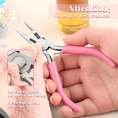 5-Inch Long Nose Pliers with Wire Cutter, Ideal for Jewelry Making, Electrical Work, and More. Durable Carbon Steel Construction, PVC Handle. 4.6 x 3.1 x 0.4" (116 x 78 x 9 mm). - style: Long Nose Pliers