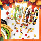 3600 PCS 10 Strands Fall Clay Beads for Jewelry Making, with 50pcs Autumn Clay Charms for Bracelets Making (Thanksgiving Day) - color: Brown Orange Green