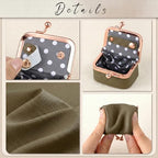 Zivyes Mini Jewelry Box Travel Small Coin Purse Organizer Case Genuine Leather Tiny Size (dark khaki) - color: dark khaki