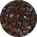 Garnet Pre Drilled Crystal Crushed Chips Beads for Bracelets Making, DIY Handmade Natural Healing Crystals (25 Inch Strand) - color: Garnet