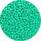 8/0 Glass Seed Beads Bulk, Light Green 3mm Tiny Round Craft Seed Bead, Small Mini Pony Beads for Jewelry Making Bracelet Necklace Wrist Beading Weaving Supplies, 2500pcs - color: Light Green