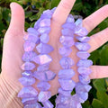 Adabele 30 Inch Natural Raw Healing Crystal Quartz Nugget Drilled Gemstone Loose Beads Violet Tanzanite AB Titanium Coated Chakra Gem Stone Spacer for Jewelry Craft Making GA-B9 - color: Violet Tanzanite Ab, size: 30 Inch/2 Strands
