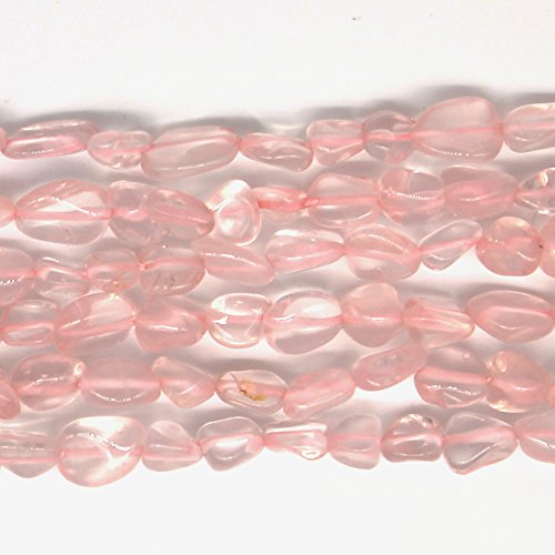 MJDCB Natural Irregular Shape Stone Beads 6-8mm Rose Quartz Gemstone Energy Crystal for Jewelry Making Bracelet Necklace - color: Rose Quartz