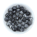 Natural Stone Beads 12mm Black White Peacock Stone Round Loose Beads Crystal Energy Stone Healing Power for Jewelry Making DIY,1 Strand 15" - color: Black White Peacock, size: 12MM