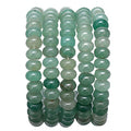 BEADIA Natural Green Aventurine Jade Stone Rondelle 5x8mm Loose Semi Gemstone Beads for Jewelry Making 38cm - color: Green Aventurine Jade Rondelle, size: 5x8mm