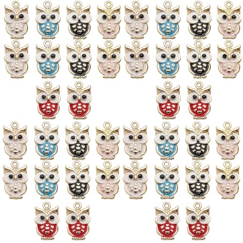 Youdiyla Enamel Cloud Charms, Set of 10, Assorted Colors - color: SN193