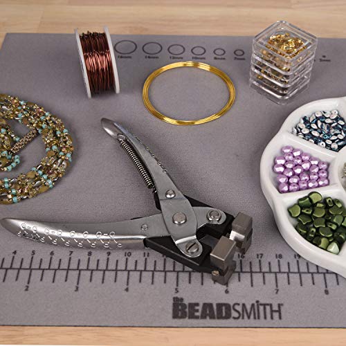 The Beadsmith Bending and Forming Parallel Plier, 5.25 inches (135mm), Steel tool for jewelry making, with spring handle - style: Bending & Forming - 135mm