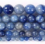 Zenkeeper 108 Pcs Blue Aventurine Beads for Jewelry Making 8 MM Blue Aventurine Gemstones Loose Beads - color: Blue Aventurine, size: 8MM, 108pcs