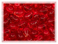 Czech 50-Piece Glass Beads, 6x9mm, Teardrop Siam Red - color: Siam Red