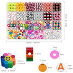 650pcs Sports Polymer Clay Beads Bracelet Making Kit, Gold Beads Clay Bead Charms, Baseball Football Basketball Soccer Volleyball, Clay Bead Charms for Jewelry Making, Necklace, Earring - color: Sports balls