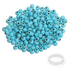 PATIKIL 4mm Blue Turquoise Beads, 200 Pcs Round Natural Gemstone Beads Smooth Stone Beads Turquoise Genuine Stone Beads for Bracelet Necklace Jewelry Making DIY - color: Blue Turquoise, size: 4mm