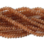 76pcs 5x8mm Natural Stone Light Gold Tourmaline Rondelle Spacer Loose Beads Abacus Disk Stone Round Loose Gemstone Beads for Jewelry Making DIY Bracelet Necklace - color: Light Gold Tourmaline Stone
