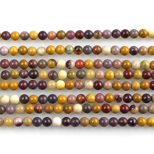 MJDCB 225pcs Natural Small Stone Beads 3mm Moonkaite Jasper Round Smooth Loose Gemstone Bead for Jewelry Making Bracelets Earrings Necklaces Accessories - color: Moonkaite Jasper