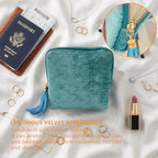 Small Jewelry Travel Organizer - 6 Layer Soft Jewelry Pouch for Bracelets, Necklaces & Rings, Pefect Trip Gift for Women
