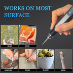 Engraving Pen Kit Rechargeable Cordless Engraver Pen Kit Mini DIY Electric Etching Machines Rotary Tool for Carving Jewelry Stone Wood Glass Metal Plastic (57pc) - size: 57pc