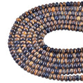 Rondelle Beads for Jewelry Making 5x8mm Natural Stone Beads 1 Strand 15.5inch Lentil Spacer Beads Rondelle Gemstone Bead Semi-Precious Stone Bead for Bracelet Necklace Crafts Tiger Eye - color: Tiger Eye Beads