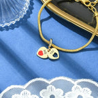 Charms for Jewelry Making Real 18K Gold Plated Dangle Charms Large Hole European Brass Pendant for Bracelet Necklace Women Gift - style: Heart